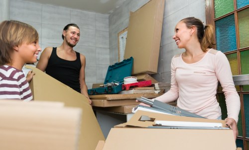 Man with van loading furniture in Bromley