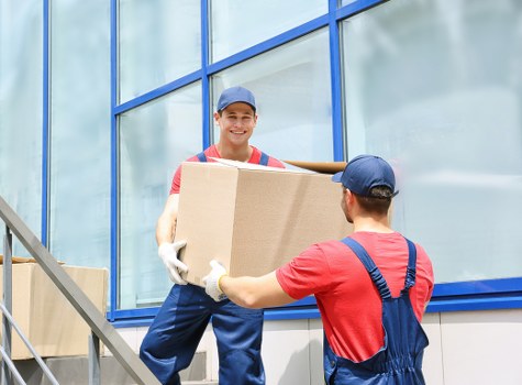 Student removals van prepared for a Bromley house move