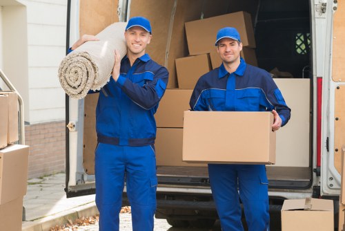 Removal van loading belongings from a Bromley flat with careful planning