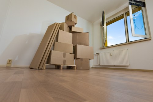 Careful packing and loading for a house move in Bromley