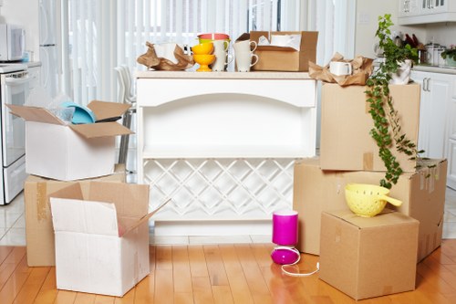Van loading furniture and boxes for a move in Bromley