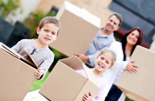 Preparing boxes and household items for a move in Bromley
