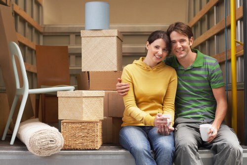 Spacious Bromley removal van loaded with household items