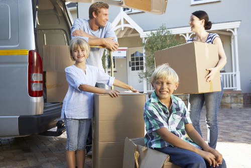 Moving-day essentials packed and labelled for transport in Bromley