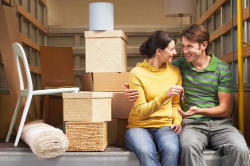 Removal van loading for a same day move in the Bromley area