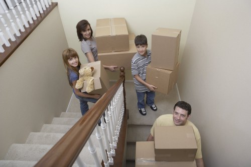 Local removals team handling access challenges in a Bromley property
